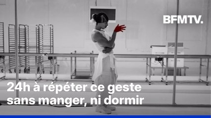 Le rappeur Rilès se lance un nouveau défi : 24h à poser sa main imbibée de peinture sur les pochettes de son nouvel album