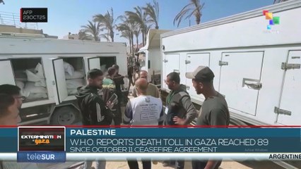 Palestine, WHO reports death toll in Gaza reaches 89 since October 11 ceasefire