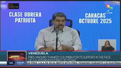 Venezuela, president Maduro thanks Colombia for support against U.S. interventionist actions