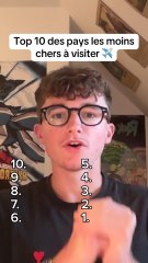 Top 10 des pays les moinschers à visiter  #pays #voyage #voyagerpascher