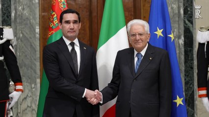 Mattarella incontra il presidente del Turkmenistan Berdimuhamedov