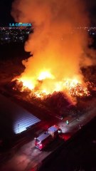 Incendio arrasa con 4,000 pacas en rancho de Xochicalli