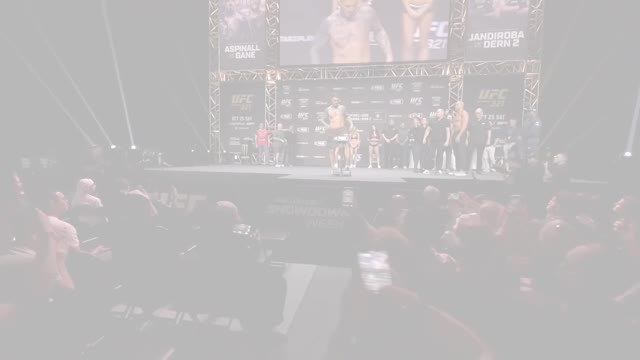 UFC 321 - Pesées et face-à-face entre Gane et Aspinall