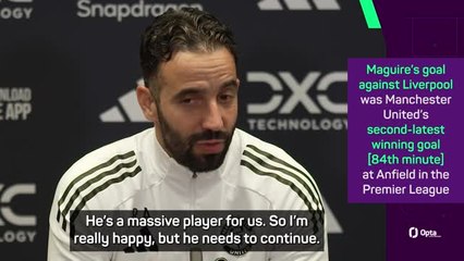 Amorim credits 'massive' Maguire for turning his career around