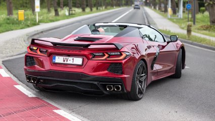 Chevrolet Corvette C8 Stingray - Acceleration Sounds & Drag Races !