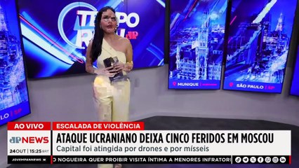 Cinco feridos em Moscou após drones ucranianos atingirem o subúrbio da capital | TEMPO REAL