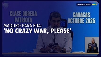 'No crazy war, please', pede Maduro ante ações militares dos EUA