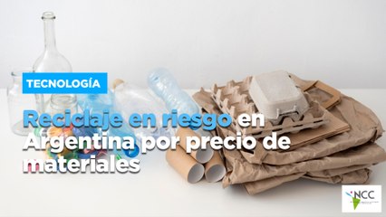 Reciclaje en riesgo en Argentina por precio de materiales