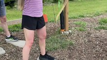 Her first time shooting a recurve bow — and she nails the bullseye! 🎯🏹