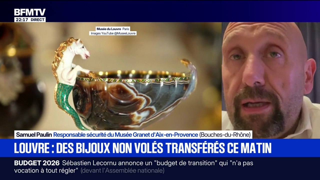 Une partie des bijoux du Louvre transférée: "Ce sont des précautions qui sont normales", explique Samuel Paulin, responsable sécurité du Musée Granet d'Aix-en-Provence