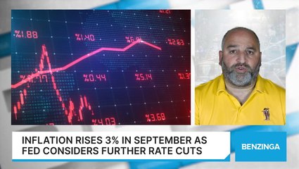 Inflation Rises 3% In September As Fed Considers Further Rate Cuts