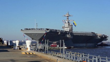 Estados Unidos desplegó su mayor portaaviones en el Caribe (Video: Reuters)