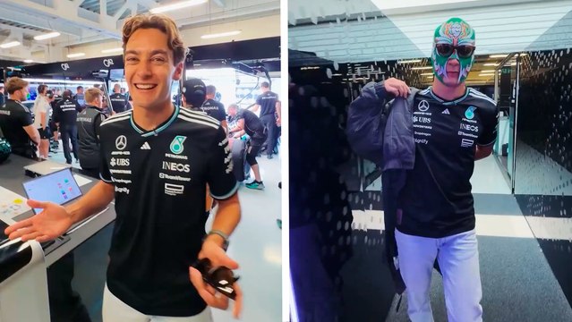 GP de México: George Russell disfruta de la Práctica 1 desde las gradas del Estadio GNP