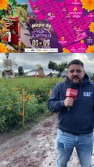 En Atlixco ponen 17 catrinas monumentales entre campos de cempasúchil y el Pueblo Mágico