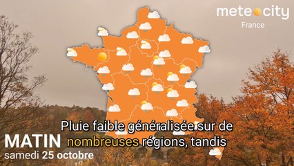 Bulletin météo France du samedi 25 octobre 2025