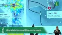 Gloria Ceballos: la tormenta Melissa es casi un huracán
