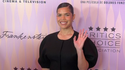 America Ferrera attends the "5th Annual Celebration of Latino Cinema & Television" purple carpet