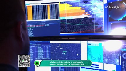 Cometa 3I-ATLAS é capturado mesmo escondido no brilho do Sol