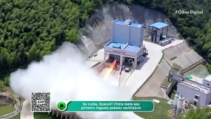 Se cuida, SpaceX! China testa seu primeiro foguete pesado reutilizável