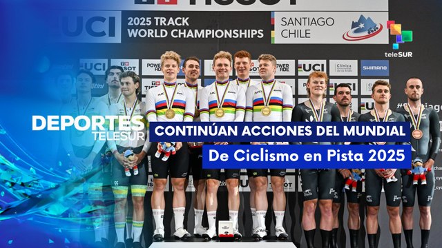 Resultados del campeonato Mundial de Ciclismo de Pista 2025 DEPORTES TELESUR 24-10-2025