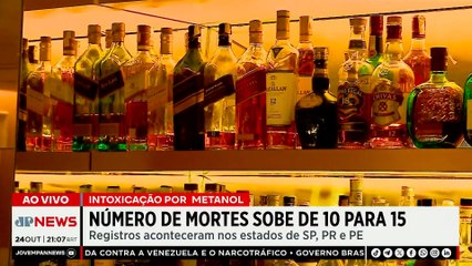Crise do Metanol: Brasil confirma 15 mortes por bebidas adulteradas