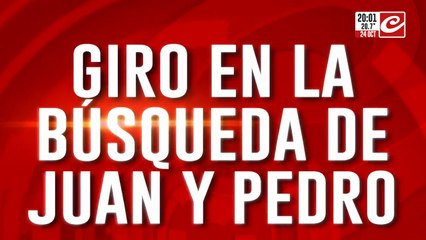 Giro en la busqueda de Juana y Pedro, hay dos jovenes desaparecidos en la zona