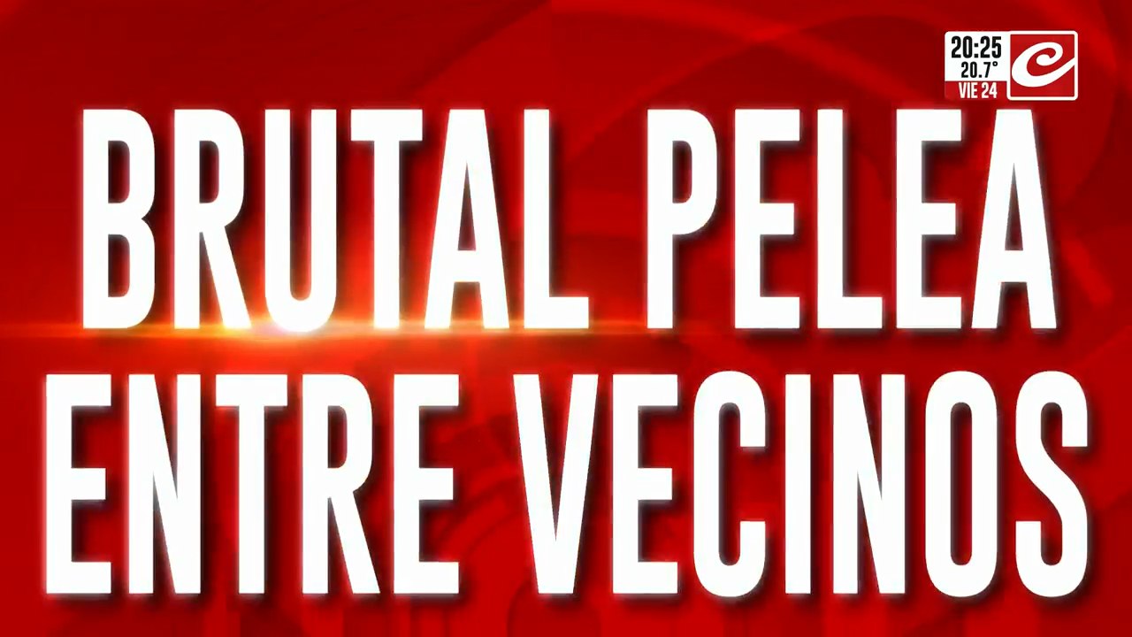 Brutal pelea entre vecinos