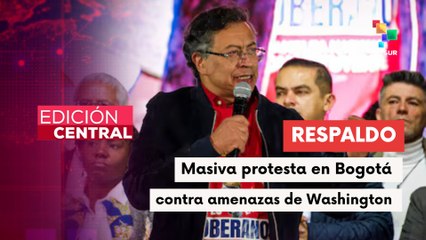 Masiva movilización en Bogotá respalda a Petro y rechaza injerencia de EE.UU.