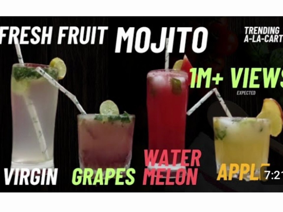 Fruit Mojito, Best Summer Drink, Non Alcoholic Refreshing Drinks, Easy Mocktail Recipes, Fruit Juice
