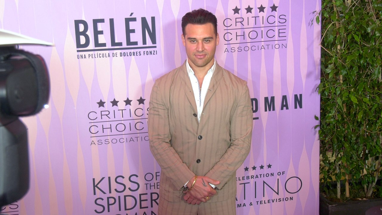 Ryan Guzman attends the "5th Annual Celebration of Latino Cinema & Television" purple carpet