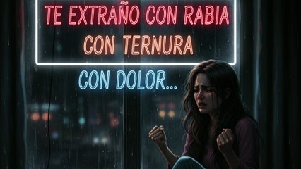 🎵 “Te extraño con rabia, con ternura, con dolor… 💔🥀”