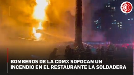 Bomberos sofocan incendio en el restaurante La Soldadera