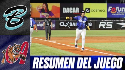 Resumen del juego Bravos de Margarita vs Tigres de Aragua | 24 de octubre de 2025.