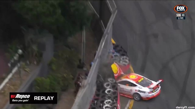 V8 Supercars 2025 Gold Coast Q1 Kostecki Big Crash