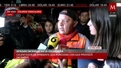 Atienden crisis de ansiedad tras incendio en restaurante en Monumento a la Revolución