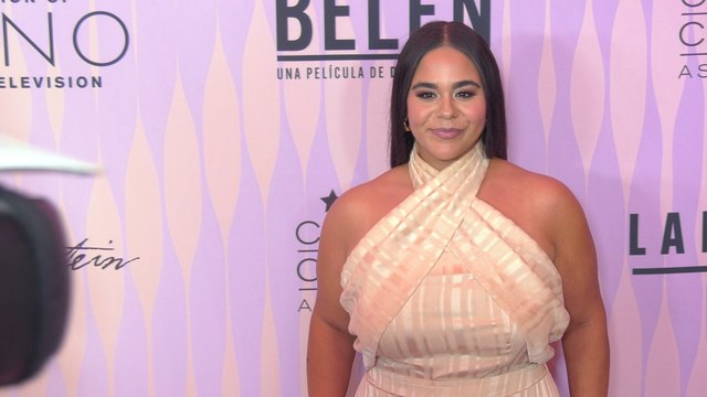 Jessica Marie Garcia attends the 5th Annual Celebration of Latino Cinema & Television purple carpet