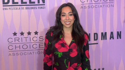 Carolina Moreno attends the "5th Annual Celebration of Latino Cinema & Television" purple carpet