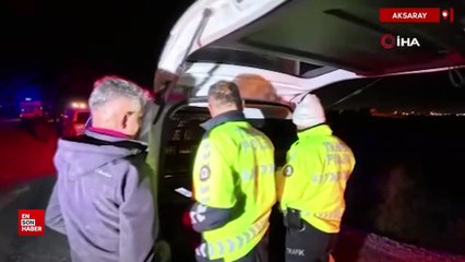 Aksaray'da alkollü sürücü gazeteciyi tehdit etti