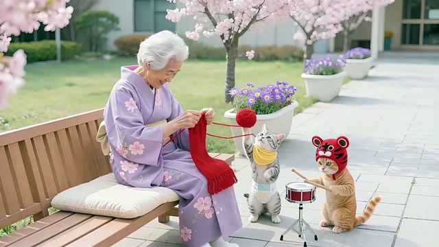Tiger-Hat & Silver Gradient Kittens’ Nursing Home Sumo Show 😂 Three Cats Melt Everyone’s Hearts 💖🐾