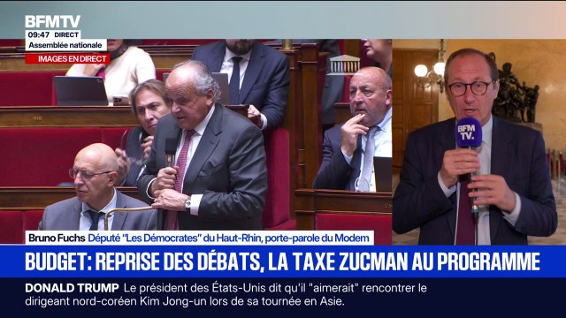 Taxe Zucman: Je ne suis pas sûr qu'il y ait un accord entre le PS et Sébastien Lecornu, confie Bruno Fuchs, porte-parole du Modem