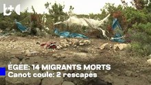 Nouvelle tragédie en mer Égée : naufrage d'un canot, au moins 14 migrants périssent.