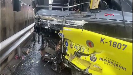 İstanbul'da İETT aracı kaza yaptı, şoförü alkollü çıktı