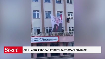 Okullarda Erdoğan posteri tartışması büyüyor!