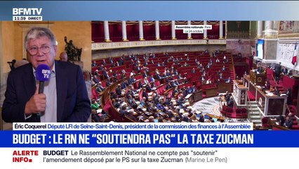 Éric Coquerel, député LFI, estime que "le budget de l'année passée sera préférable" au budget actuellement débattu à l'Assemblée