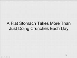 How To Get A Flat Stomach With Abs Fast