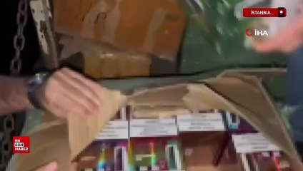 İstanbul’da 730 bin 500 kaçak elektronik sigara ele geçirildi