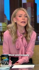 Kelly Ripa Says Her Sun Hats Are So "Big" That They "Embarrass Her Children"