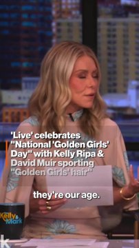 Kelly Ripa & David Muir Celebrate 'Golden Girls' Day By Sporting 'Golden Girls' Hair