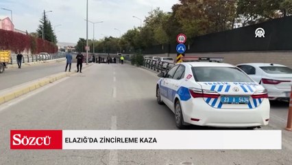 Elazığ’da zincirleme kaza: 1’i ağır 5 yaralı