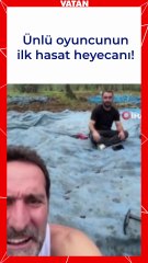 Ünlü oyuncunun ilk hasat heyecanı!